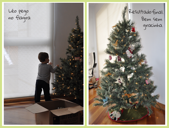 A experiência de montar a primeira árvore de Natal com o filhote