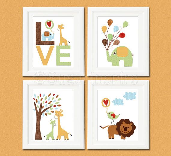 Quadrinhos lindos para alegrar o quarto das crianças.