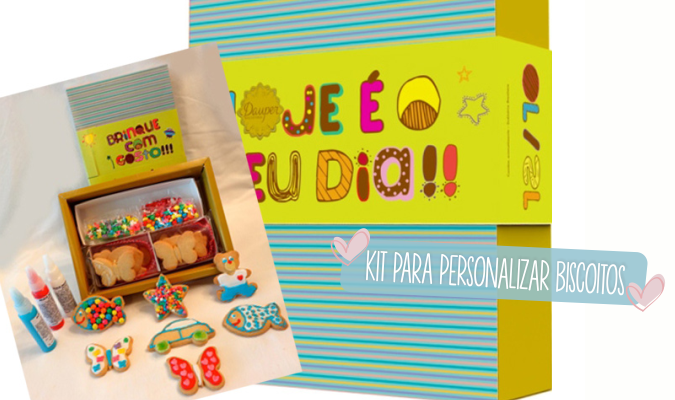 kit para personalizar biscoitos