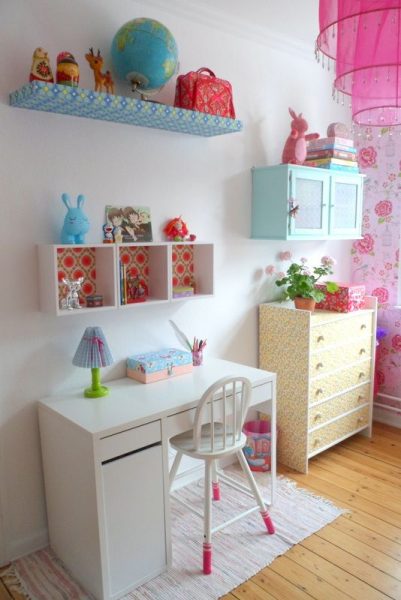 Ideias para usar papel de parede em quartos infantis 