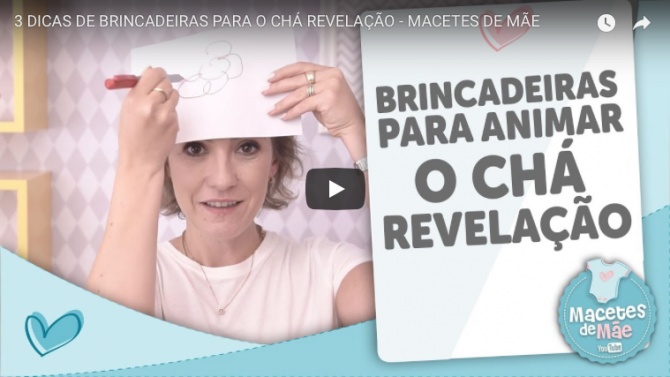 brincadeiras para o chá revelação