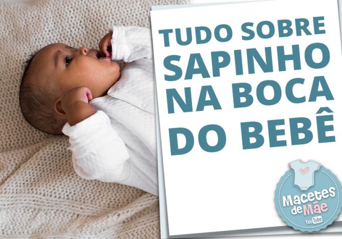 sapinho na boca do bebê