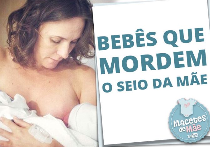 bebês que mordem o seio