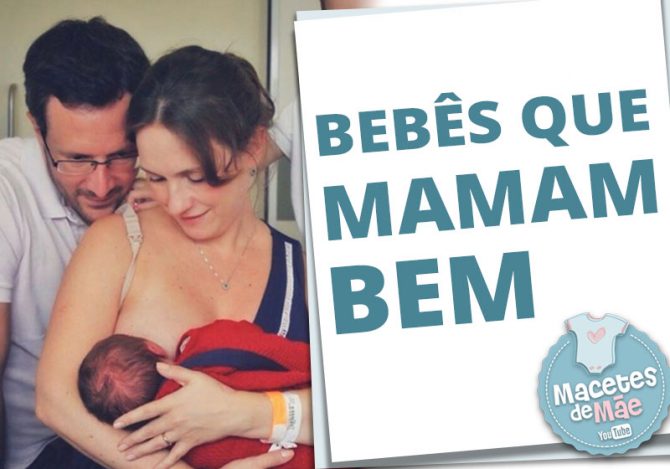 bebê está mamando bem