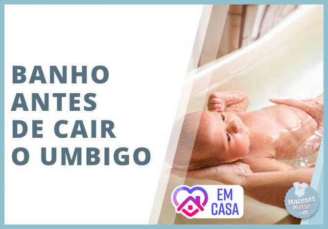 banho no bebê antes do umbigo cair