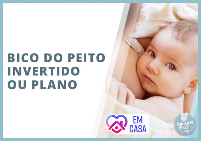 amamentação com bico do peito invertido ou plano