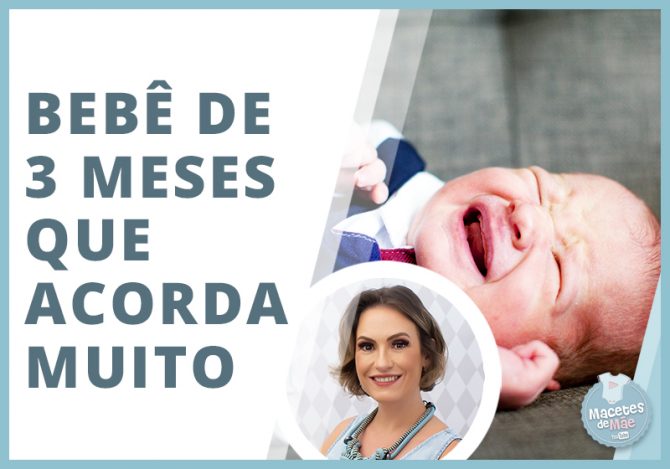 Bebê de 3 meses que não dorme bem