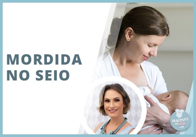 Bebê que morde o seio da mãe quando mama