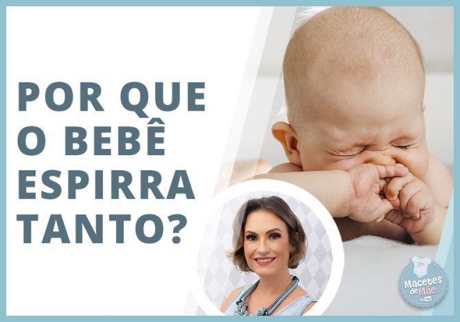 Recém-nascido que espirra muito