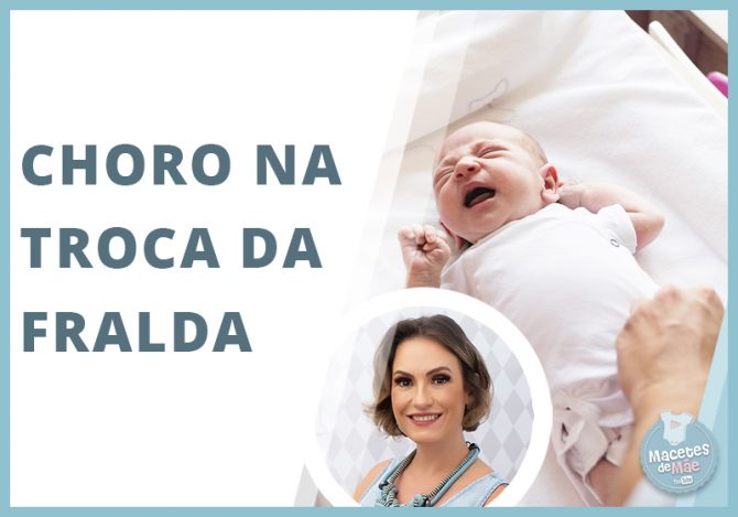 Por que meu bebê chora tanto na troca de fralda