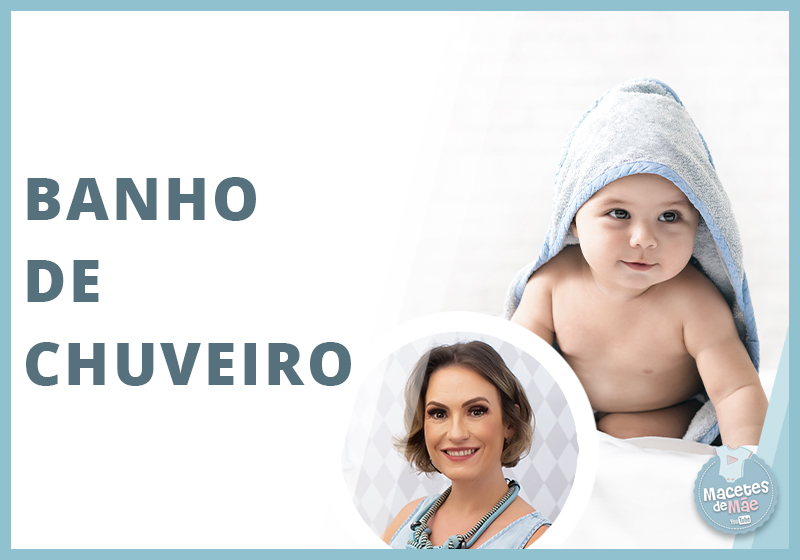 Banho de chuveiro no bebê