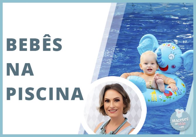 bebês na piscina