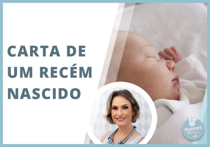 Carta de um recém-nascido para suas visitas