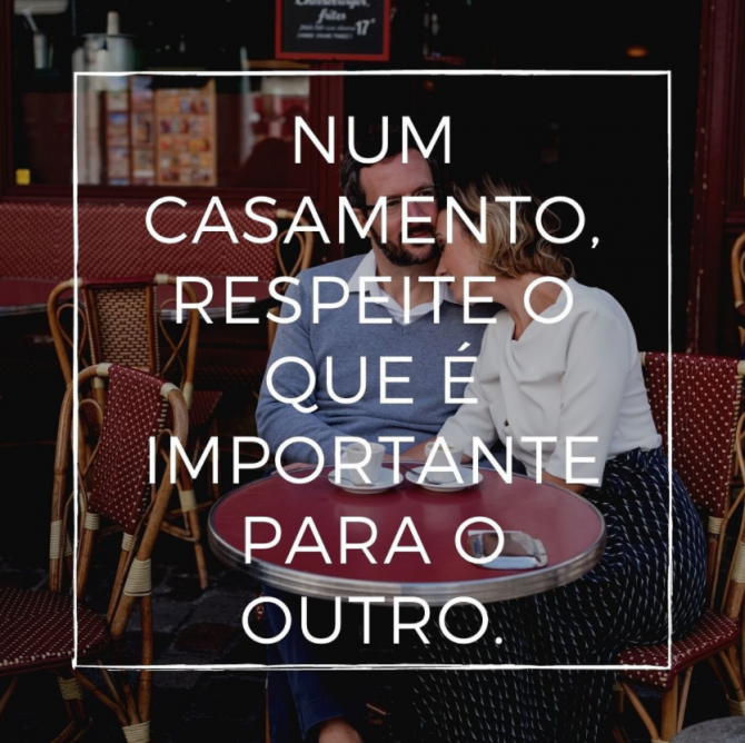 O que é importante num casamento